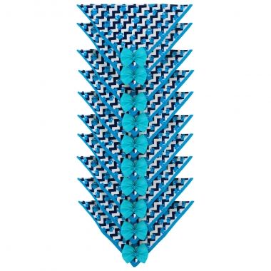 Bandana Essencial Macho Patinhas Azul 10 Un