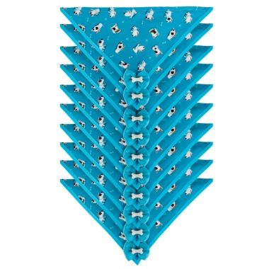 Bandana Essencial Macho Cachorrinhos Azul 10un