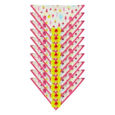 Bandana Essencial F�mea Sorvete Pink 10un