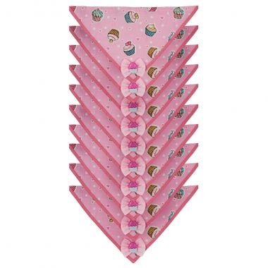 Bandana Essencial Fmea Cupcake Rosa 10un