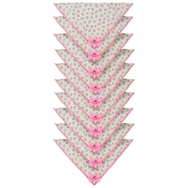 Bandana Essencial Fmea Estrela Rosa 10Un 