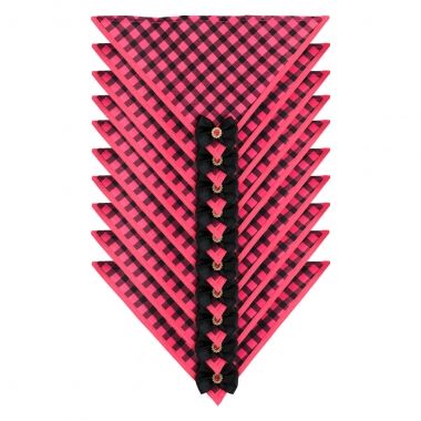 Bandana Essencial Fmea  Xadrez Pink 10 Un