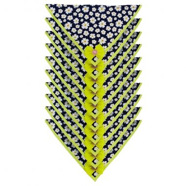 Bandana Essencial F�mea Floral Marinho 10 Un