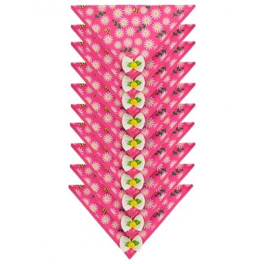 Bandana Essencial F�mea Margarida Pink 10 Un