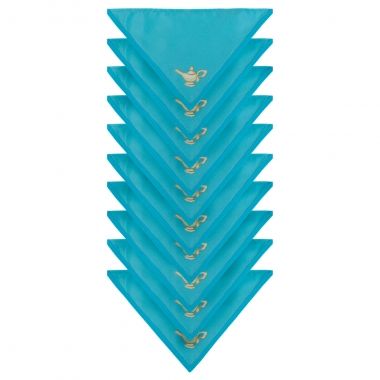 Bandana Essencial Princesa Azul Turquesa 10un