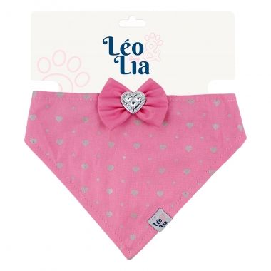 Bandana Clssica Fmea Corao Chiclete	
