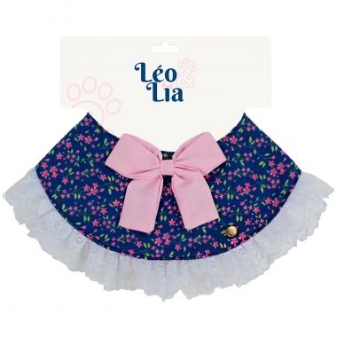 Bandana Luxo Encanto Floral Marinho