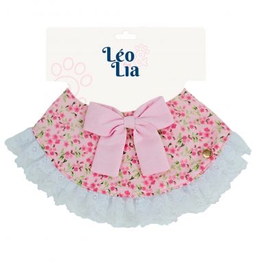 Bandana Luxo Encanto Floral Chiclete