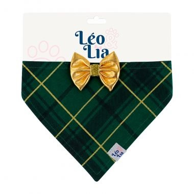 Bandana Cl�ssica Natal Xadrez Verde