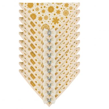 Bandana Essencial Natal Branco 10 Un	