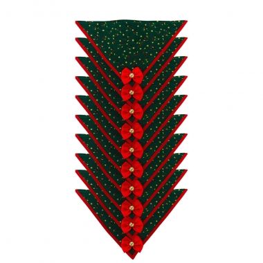 Bandana Essencial Natal Estrela Dourada 10 Un	