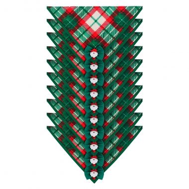 Bandana Essencial Natal Verde 10 Un	