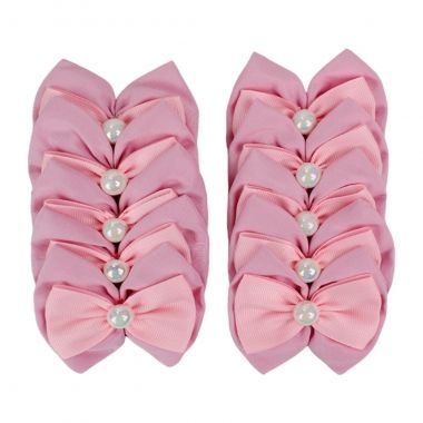Borboleta Bsica Tecido Fmea Rosa Bebe 10 Un