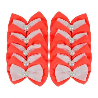 Borboleta Bsica Tecido Fmea Laranja Neon 10  Un