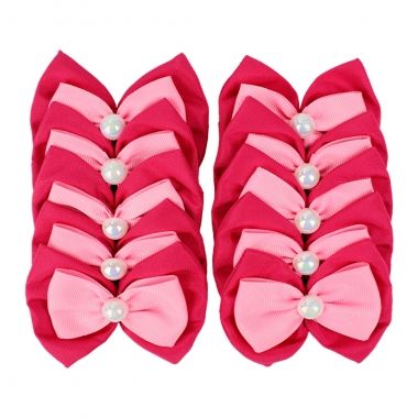 Borboleta Bsica Tecido Fmea Pink 10 Un