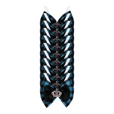 Borboleta Essencial Macho Xadrez Azul 10 Un