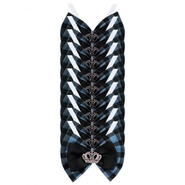 Borboleta Essencial Macho Xadrez Azul 10 Un