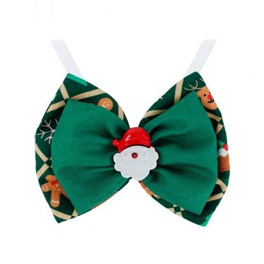 Borboleta Clssica Natal Papai Noel Verde