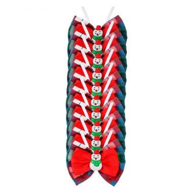 Borboleta Essencial Natal Xadrez Vermelho 10 Un