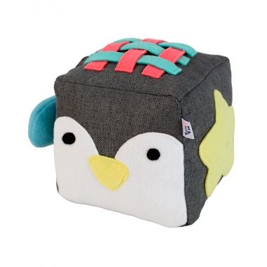 Cubo Interativo Linho Pinguim 