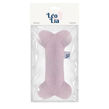Brinquedo Chocalho Osso Linho Rosa Beb� 