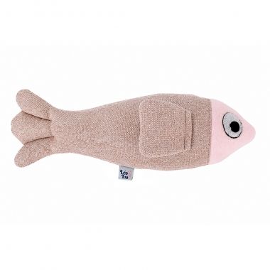 Brinquedo Chocalho Linho Peixe Rosa 