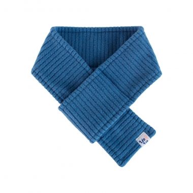 Cachecol Luxo Soft Canelado Azul