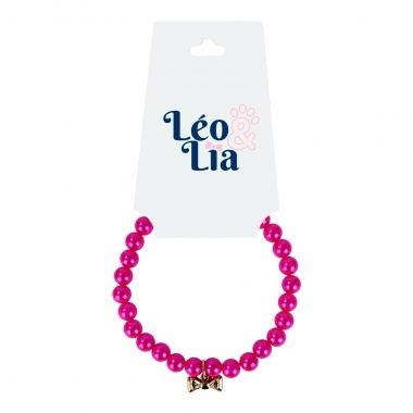 Colar Classic Pingente La�o Pink