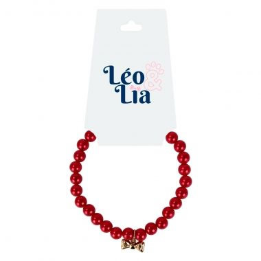 Colar Classic Pingente La�o Vermelho