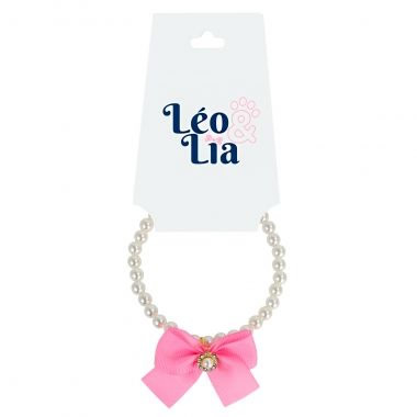 Colar Classic La�o Rosa Chiclete 
