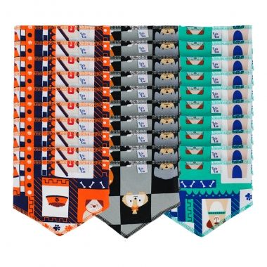 Combo Bandana Poly Estampada Cor Macho 01 30un