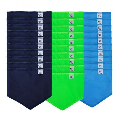 Combo Bandana Poly Lisa Sortido Macho 30un