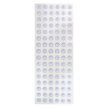 Combo Adesivo Flor Strass Lils 96un	