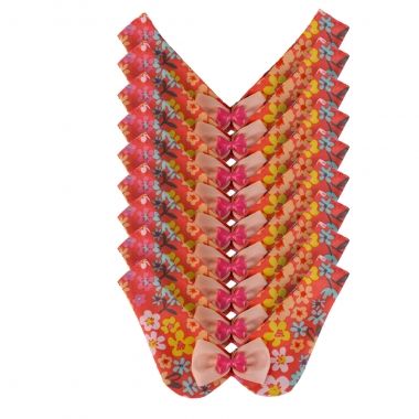 Gola Essencial F�mea Flores Coloridas 10un