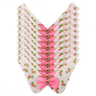 Gola Essencial F�mea Floral Chiclete 10un