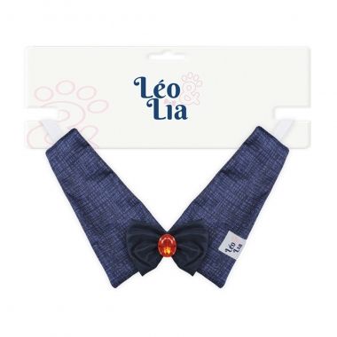 Gola Clssica Ponta Macho Linho Marinho com 1 Un