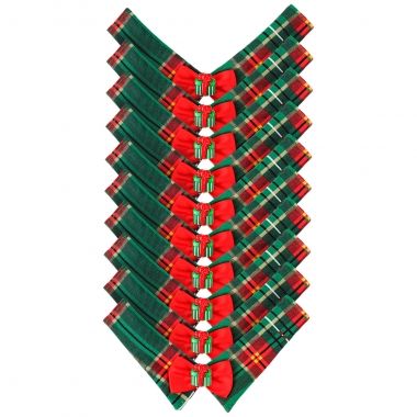Gola Essencial Natal Xadrez Verde 10 Un