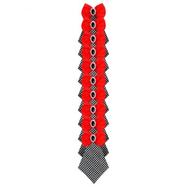 Gravata Essencial Macho Mini Pied Preto 10un
