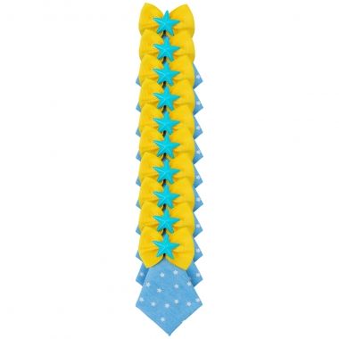 Gravata Essencial Macho Estrela Azul 10 Un 