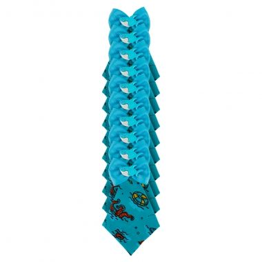 Gravata Essencial Tubar�o Azul 10un