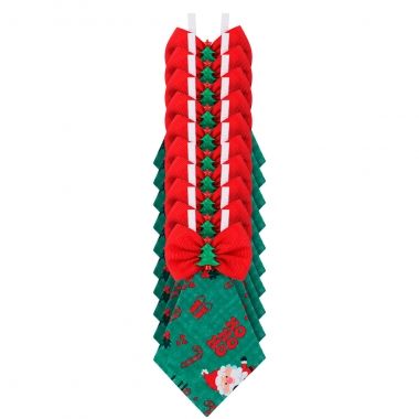 Gravata Essencial Natal Vermelho 10Un 