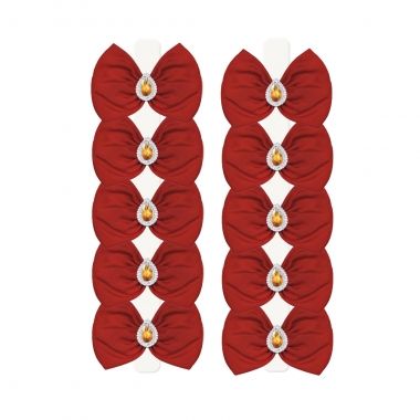 Lao Bsico Tecido Macho Vermelho com 10 Un