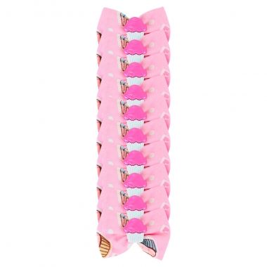 La�o Tecido Essencial F�mea Cupcake Rosa 10un