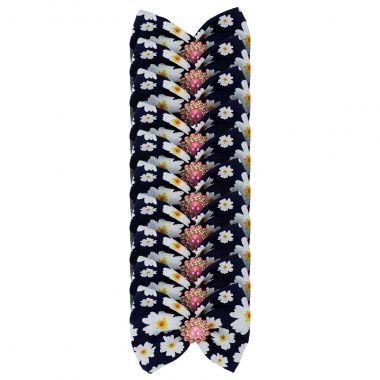 La�o Essencial F�mea Floral Marinho 10 Un