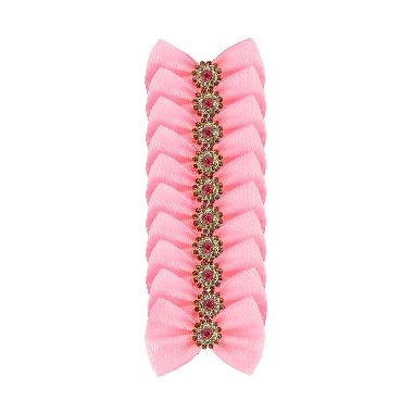 La�o Essencial Fita F�mea Floral Pink 10 Un