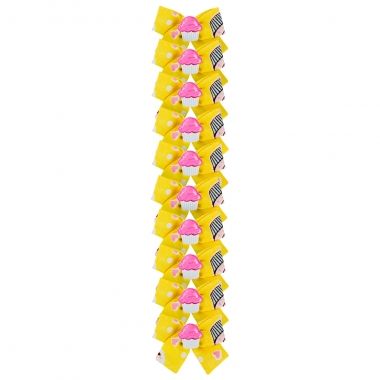Lao Ponta Essencial Fmea Cupcake Amarelo 10un