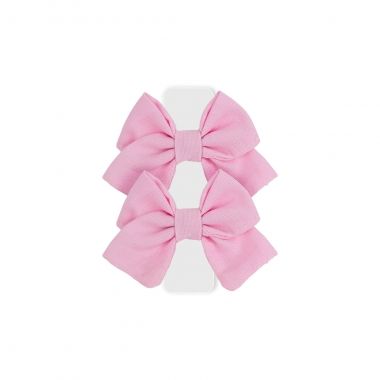 Lao Luxo Ponta Tecido Rosa Claro