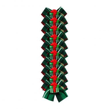 Lao Essencial Ponta Natal Xadrez Verde 10Un