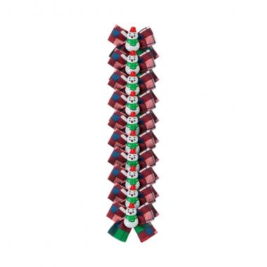 Lao Essencial Ponta Natal Xadrez Vermelho 10Un	